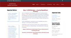 Desktop Screenshot of carrollcountytnelections.com